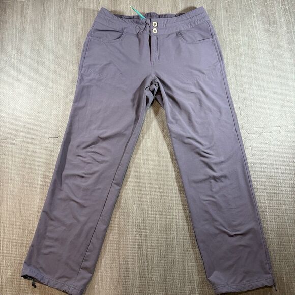 The North Face Fleece Lined Pants 12 Short 29.5” Inseam Purple/blue - Picture 1 of 9